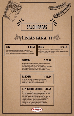 Salchipapas 